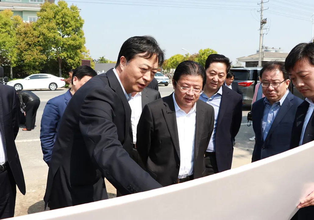 海安市委書記顧國(guó)標(biāo)調(diào)研公司投資的升維科技有限公司